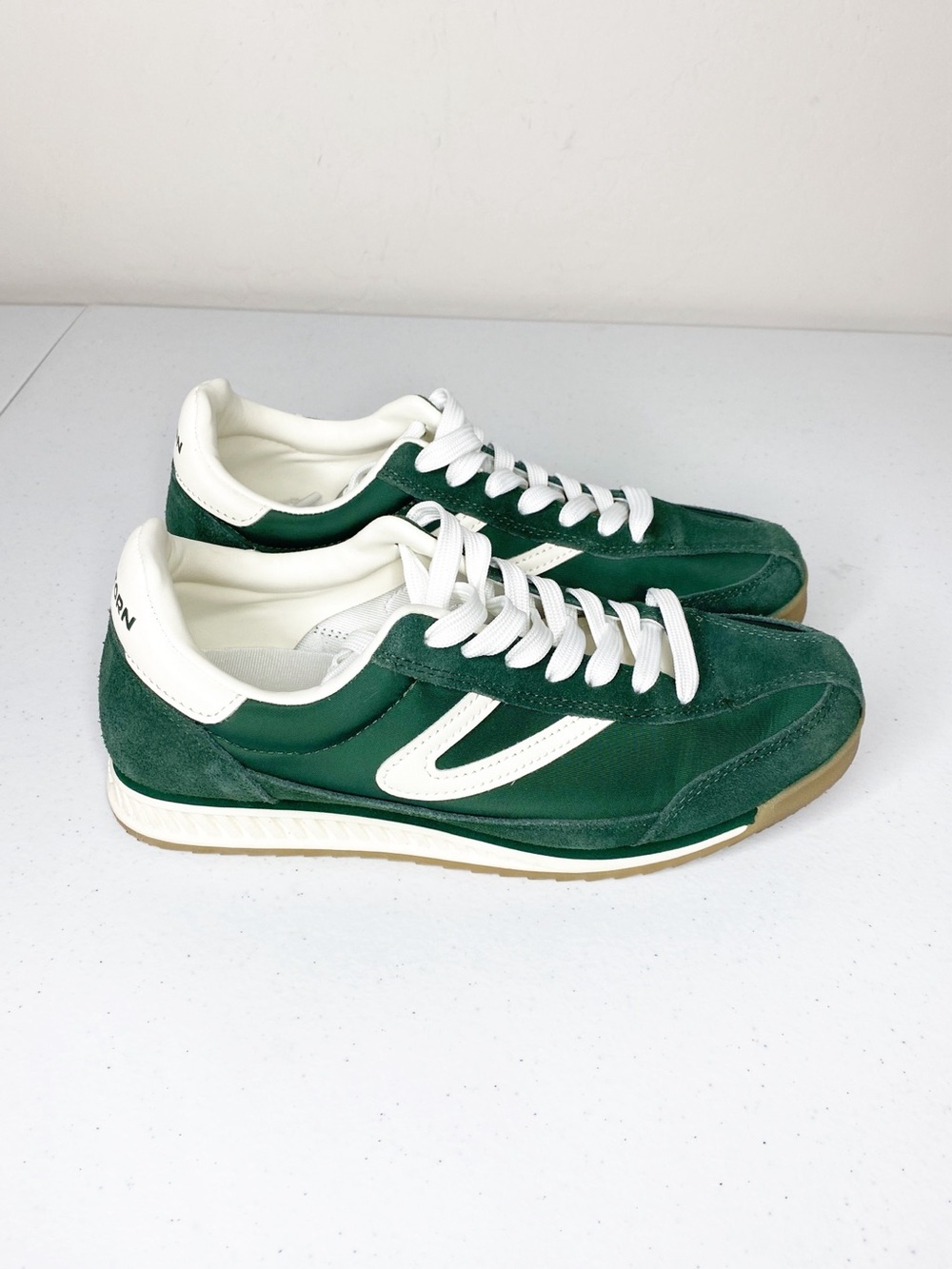 Tretorn Rawlins Vintage Inspired Track Sneaker Green Size 7.5 NWOT